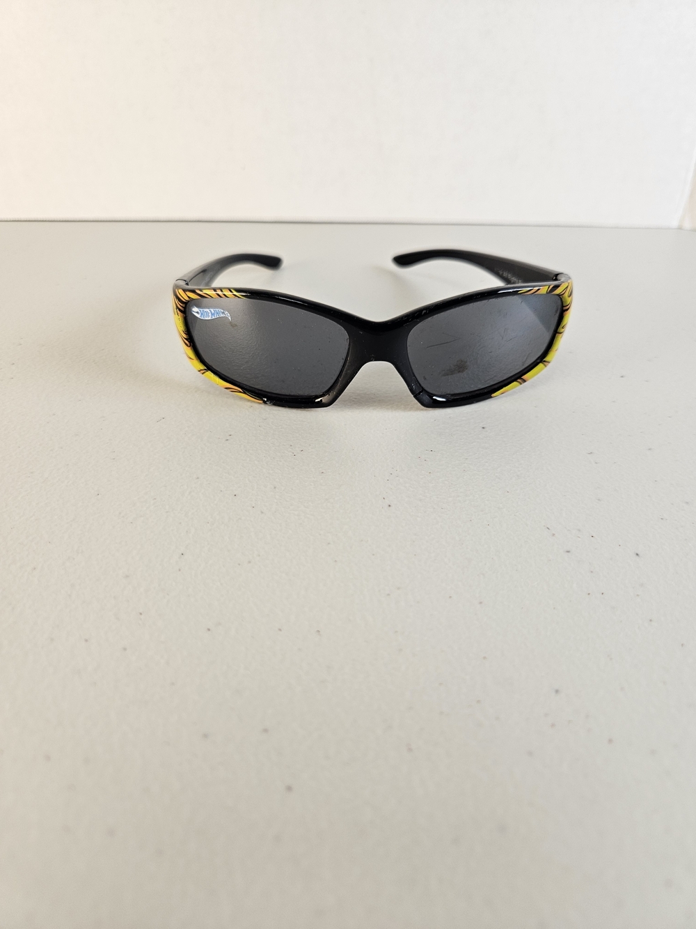 Hot Wheels Kids Black Sunglasses with Yellow Accent